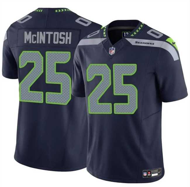 Men & Women & Youth Seattle Seahawks #25 Kenny McIntosh Navy 2024 F.U.S.E Vapor Limited Football Stitched Jersey->seattle seahawks->NFL Jersey